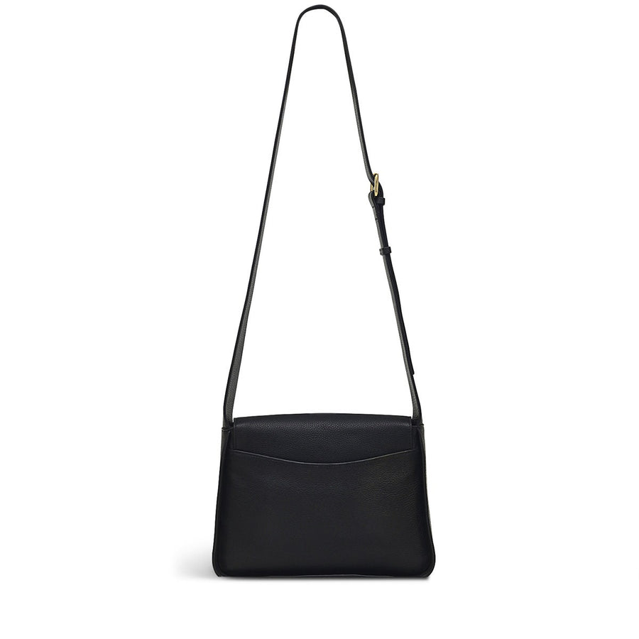 WESTWELL LANE MEDIUM FLAPOVER CROSS BODY BLACK