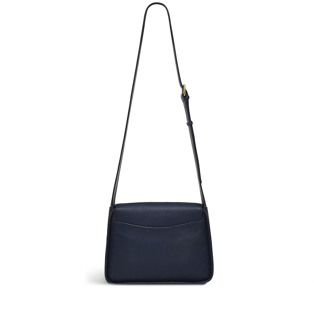 Westwell Lane Leather Medium Flapover Crossbody Bag in Ink - H9284401