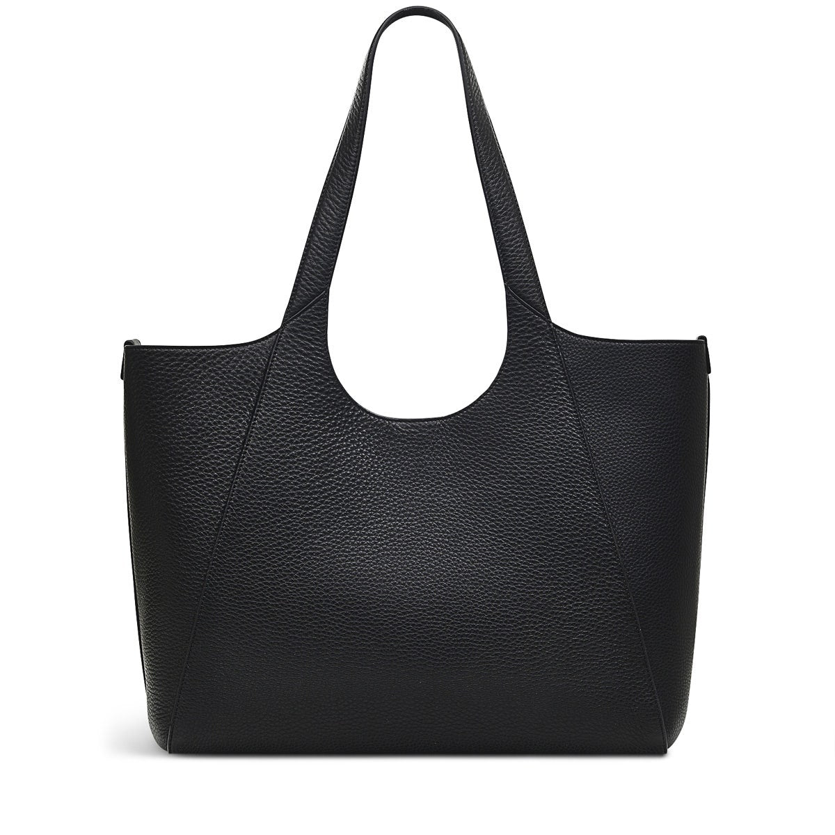 Hillgate Place Leather Large Open Top Tote Bag in Black - H9286001