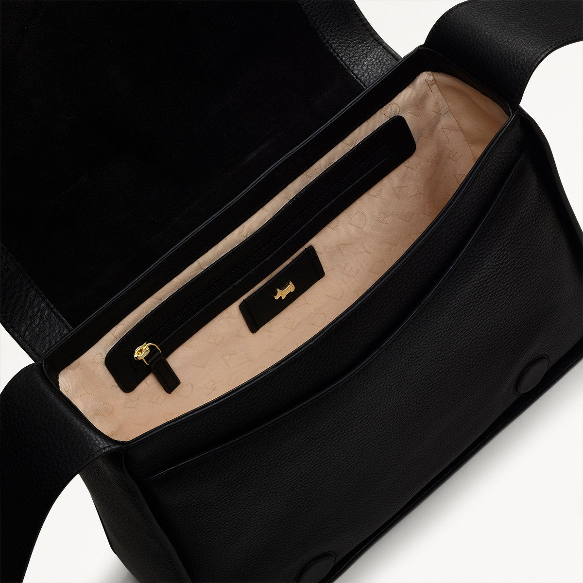 WESTWELL LANE LARGE FLAPOVER CROSS BODY BLACK