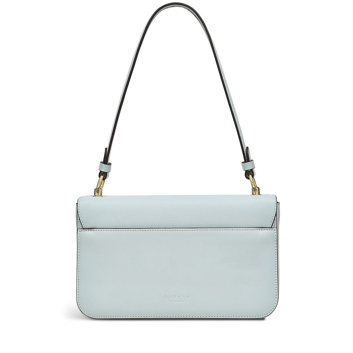 Hanley Close Leather Medium Flapover Shoulder Bag in Seafoam - H9298367