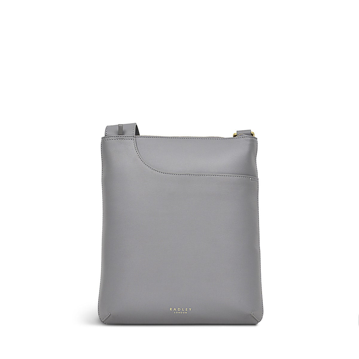 Pockets Leather Medium Ziptop Crossbody Bag in Cloud Burst - H9322093