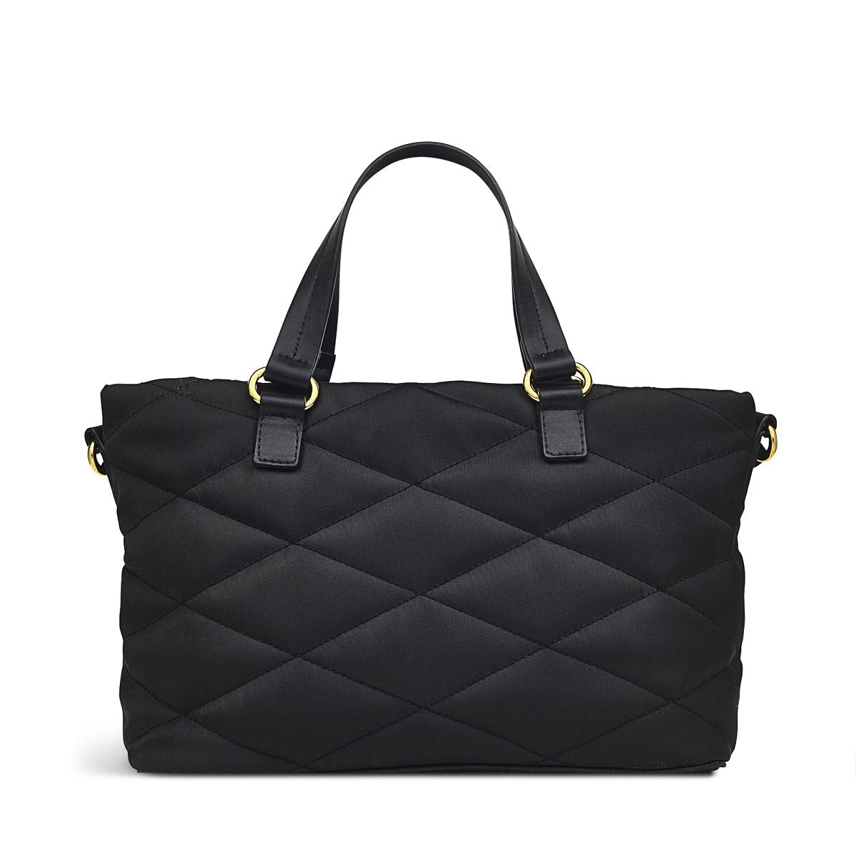 Maltby Street Fabric Small Ziptop Satchel Bag in Black - H9340001