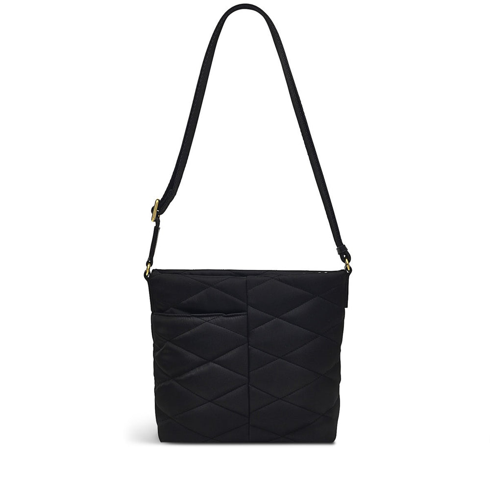 Maltby Street Fabric Small Ziptop Crossbody Bag in Black - H9341001