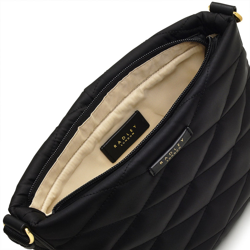 Maltby Street Fabric Small Ziptop Crossbody Bag in Black - H9341001