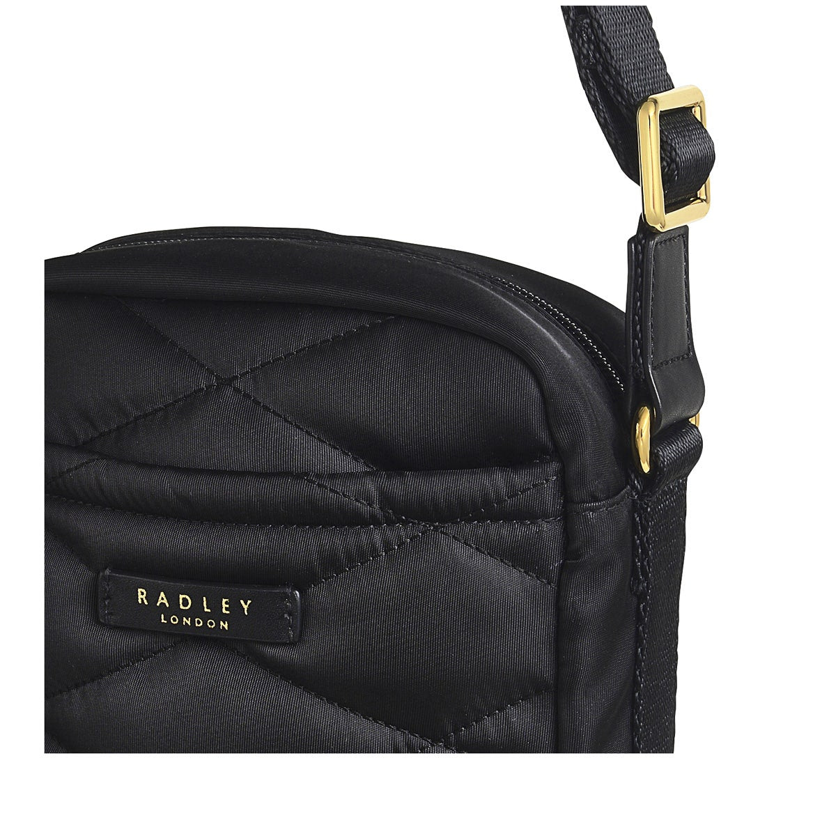 Maltby Street Fabric Mini Ziptop Crossbody Bag in Black - H9344001