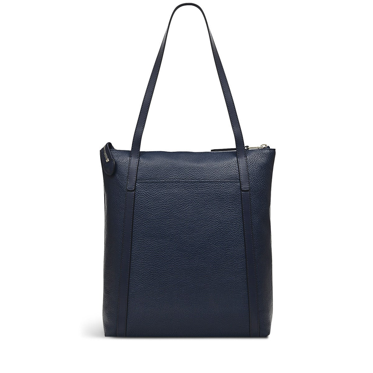 Portman Leather Medium Ziptop Tote Bag in Ink - H9371401
