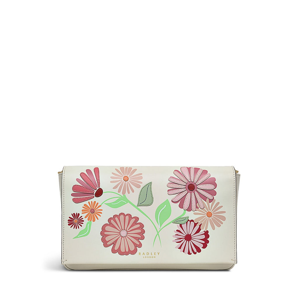 Columbia Grove Leather Small Flapover Crossbody Bag in Chalk - H9431109