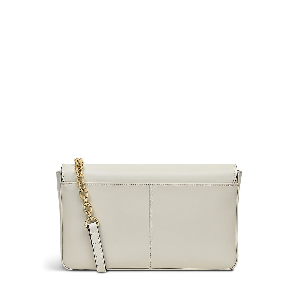 Columbia Grove Leather Small Flapover Crossbody Bag in Chalk - H9431109