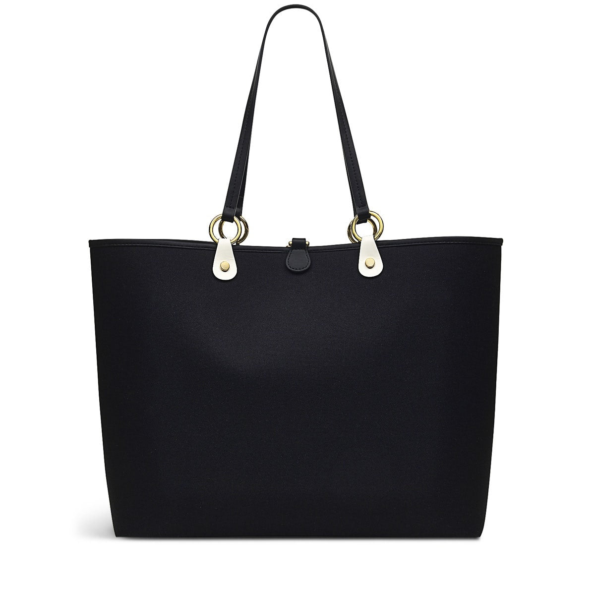 Addison Gardens Fabric Large Open Top Tote Bag in Black - H9432001
