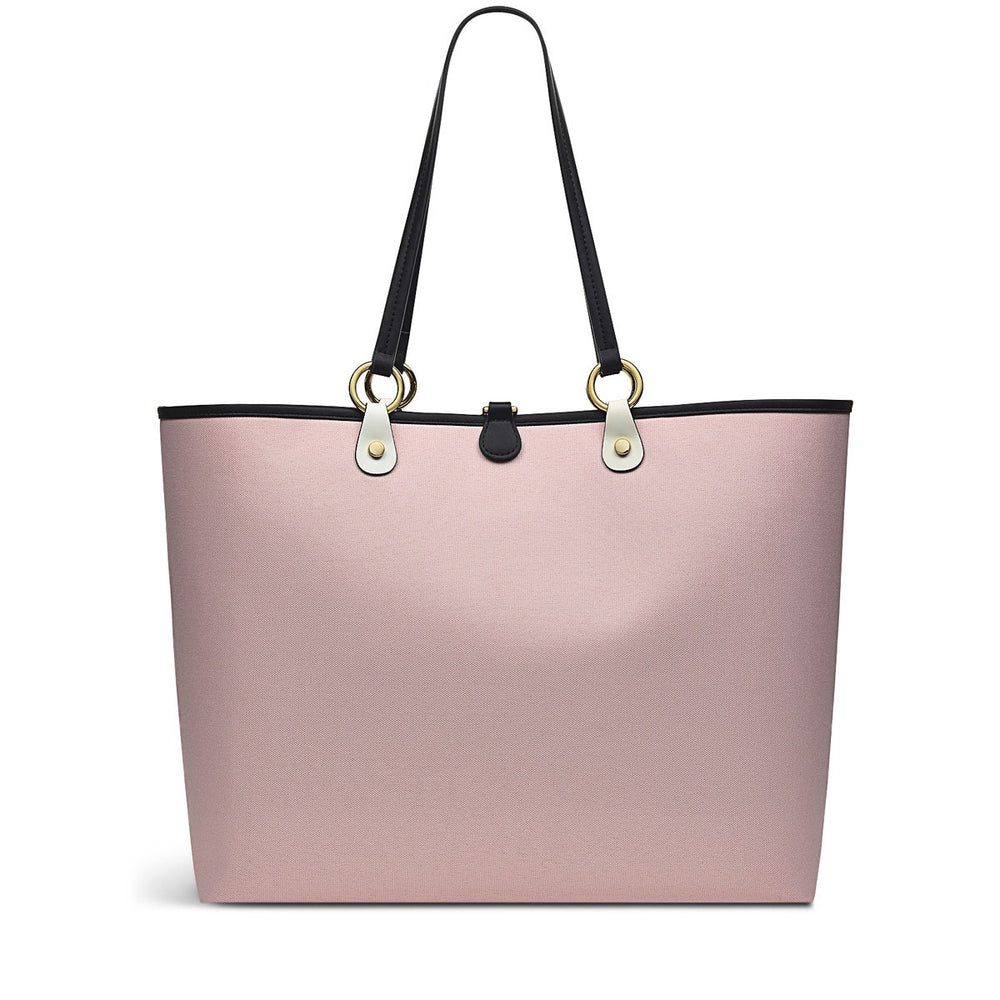 Addison Gardens Fabric Large Open Top Tote Bag in Clay Pink - H9432958