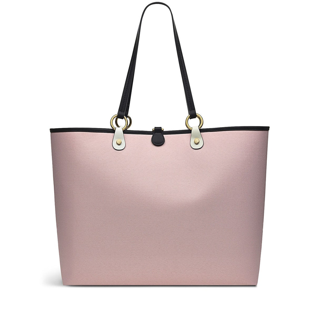 Addison Gardens Fabric Large Open Top Tote Bag in Clay Pink - H9432958