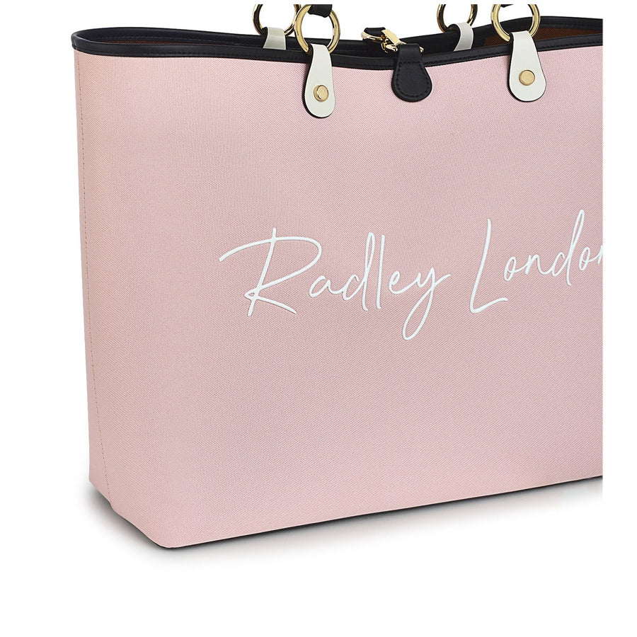 Addison Gardens Fabric Large Open Top Tote Bag in Clay Pink - H9432958