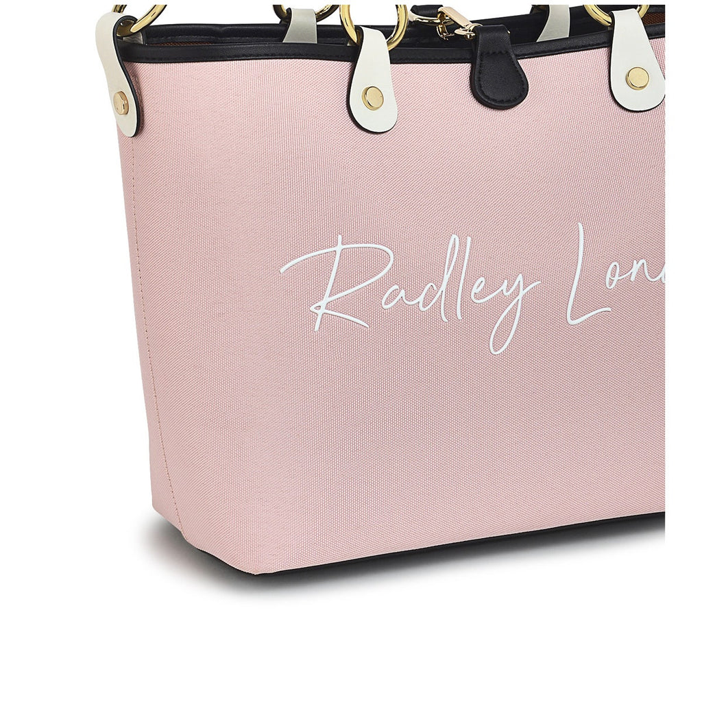 Addison Gardens Fabric Medium Open Top Satchel Bag in Clay Pink - H9433958