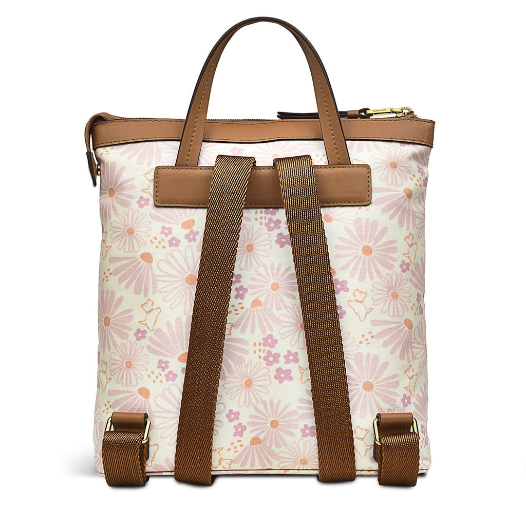 Radley Blooms Fabric Small Ziptop Backpack in Chalk - H9437109