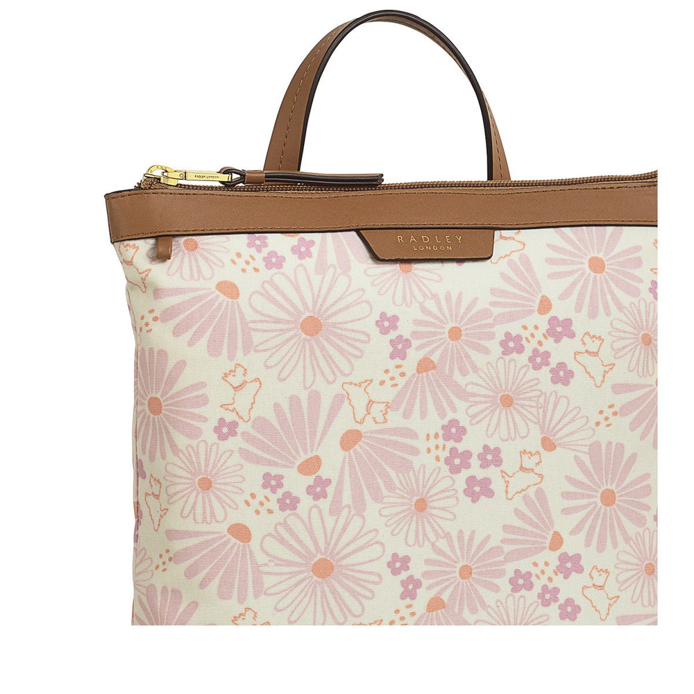 Radley Blooms Fabric Small Ziptop Backpack in Chalk - H9437109