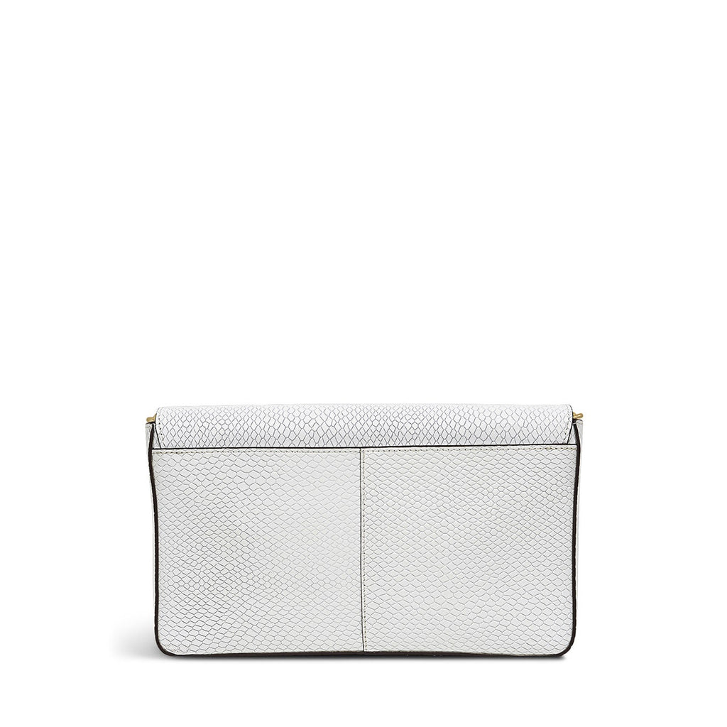 Columbia Grove Leather Small Flapover Crossbody Bag in Bright White - H9440100