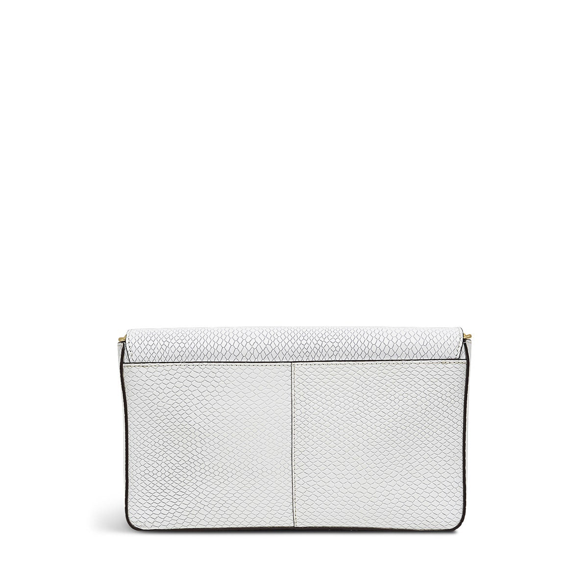 Columbia Grove Leather Small Flapover Crossbody Bag in Bright White - H9440100
