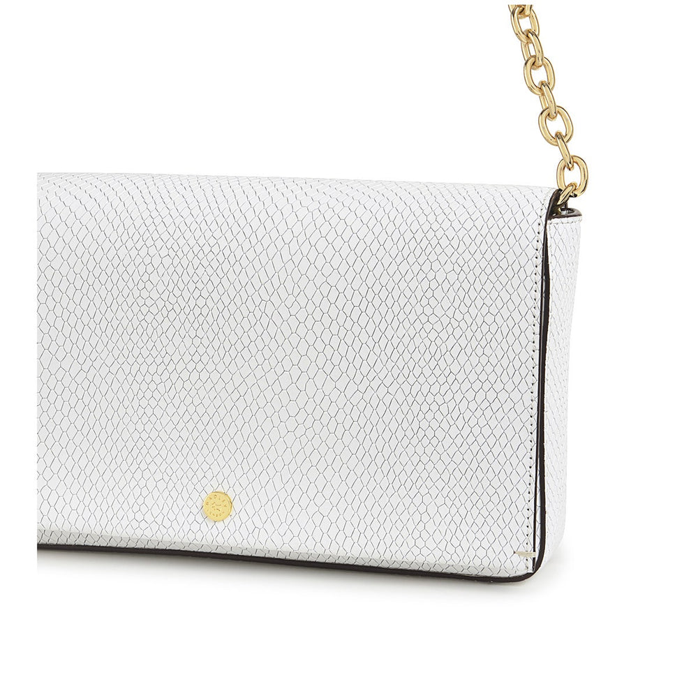 Columbia Grove Leather Small Flapover Crossbody Bag in Bright White - H9440100