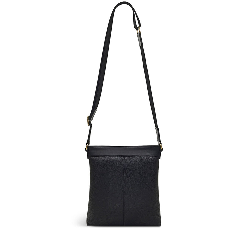 Zippy Leather Small Ziptop Crossbody Bag in Black - H9441001
