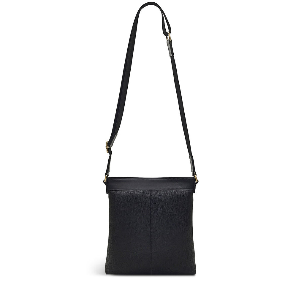Zippy Leather Small Ziptop Crossbody Bag in Black - H9441001