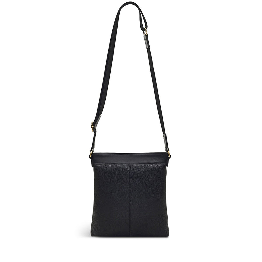 Zippy Leather Small Ziptop Crossbody Bag in Black - H9441001