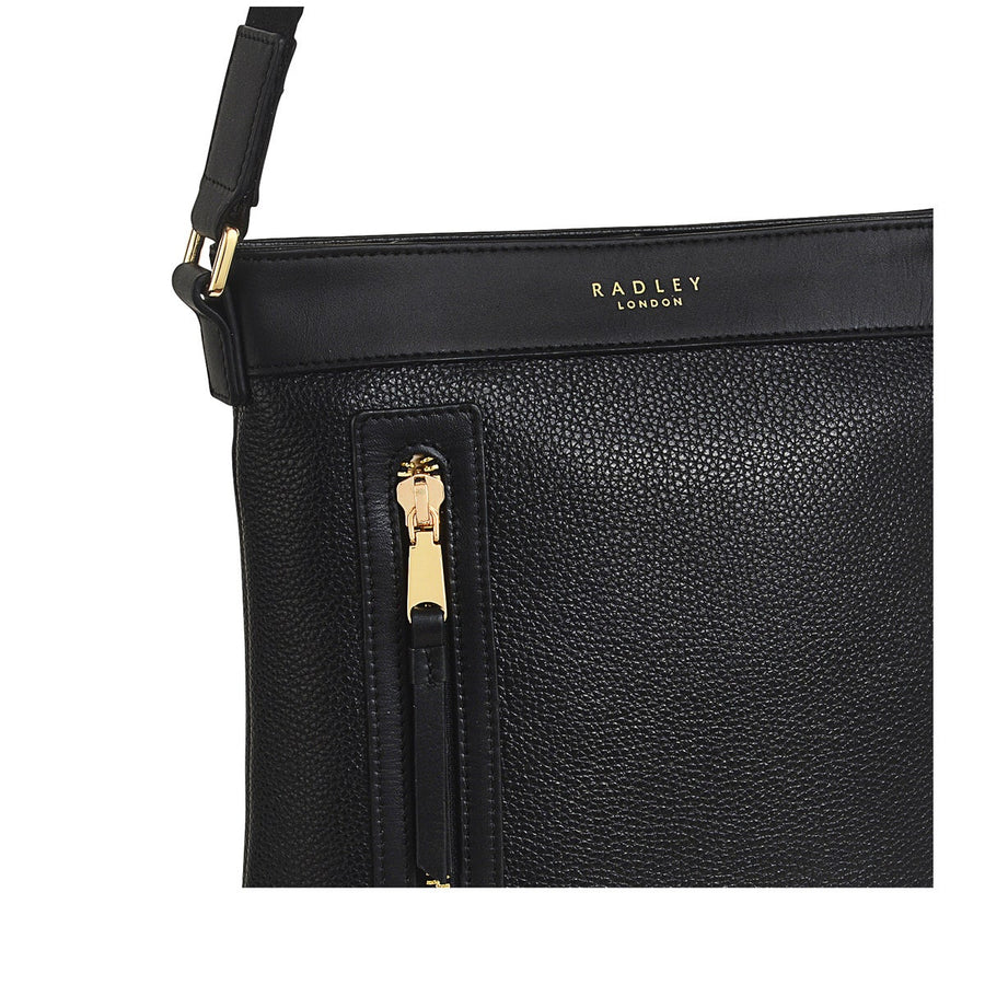 Zippy Leather Small Ziptop Crossbody Bag in Black - H9441001