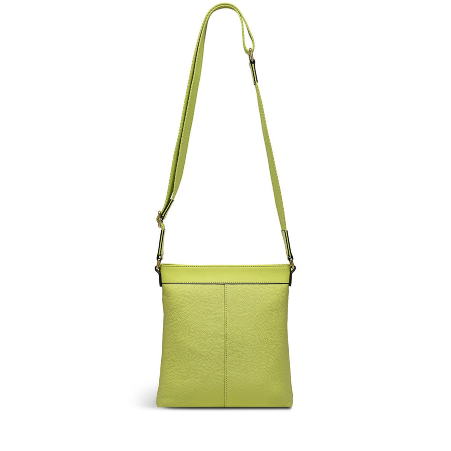 Zippy Leather Small Ziptop Crossbody Bag in Celery - H9441337
