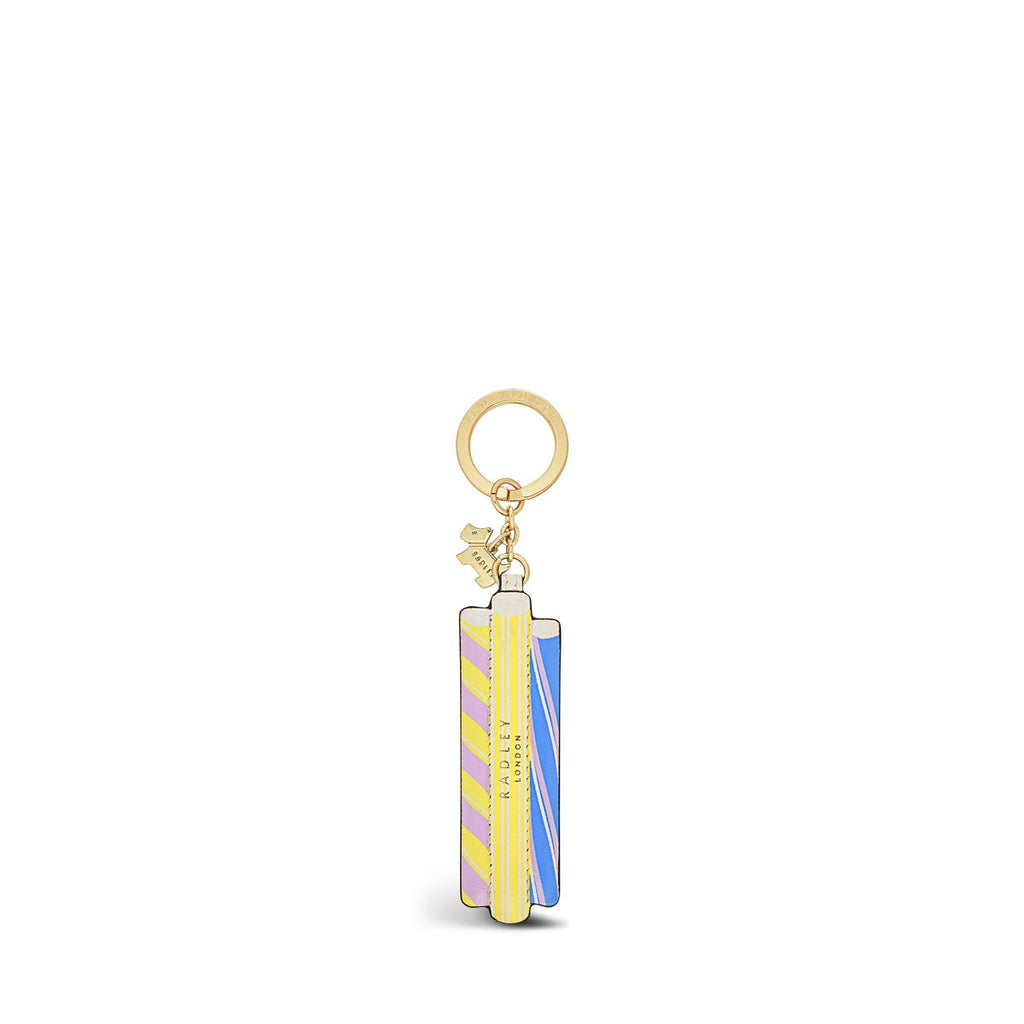 Rock Climbing Leather Bag Charm in Mimosa - K1614765