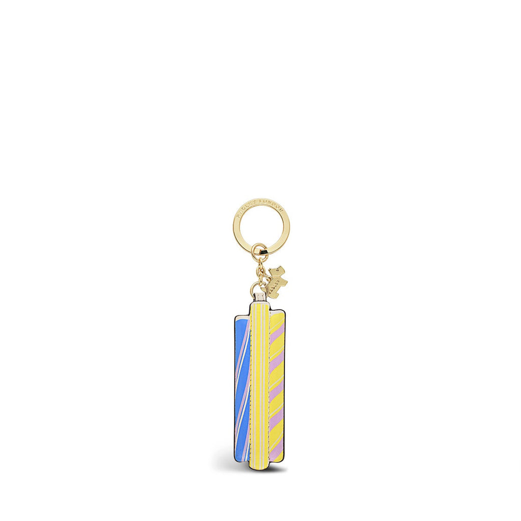 Rock Climbing Leather Bag Charm in Mimosa - K1614765