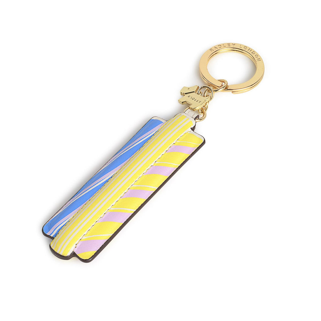 Rock Climbing Leather Bag Charm in Mimosa - K1614765