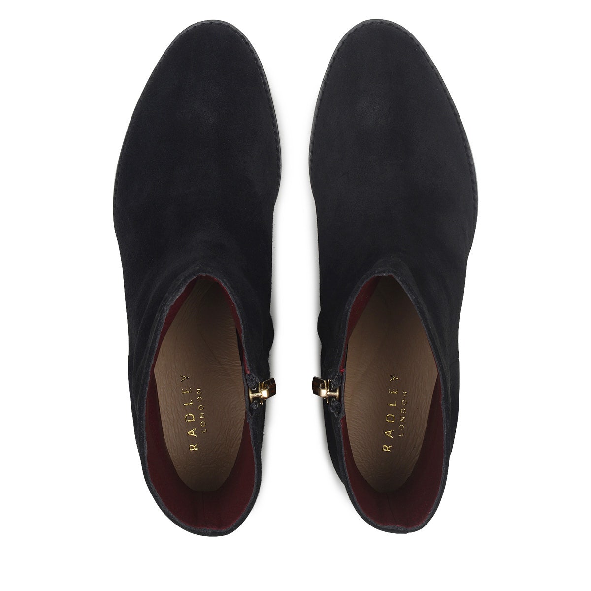 ROSETTE ROW WESTERN MID HEEL BLACK