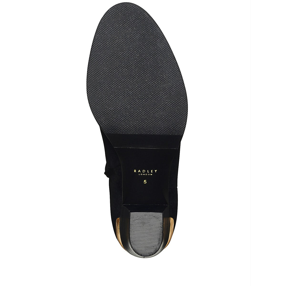 ROSETTE ROW WESTERN MID HEEL BLACK