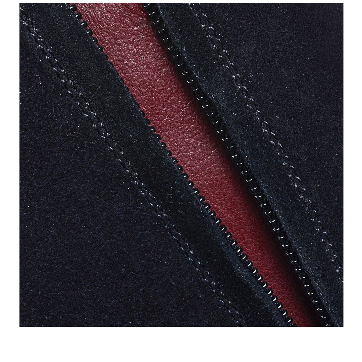 ROSETTE ROW WESTERN MID HEEL BLACK