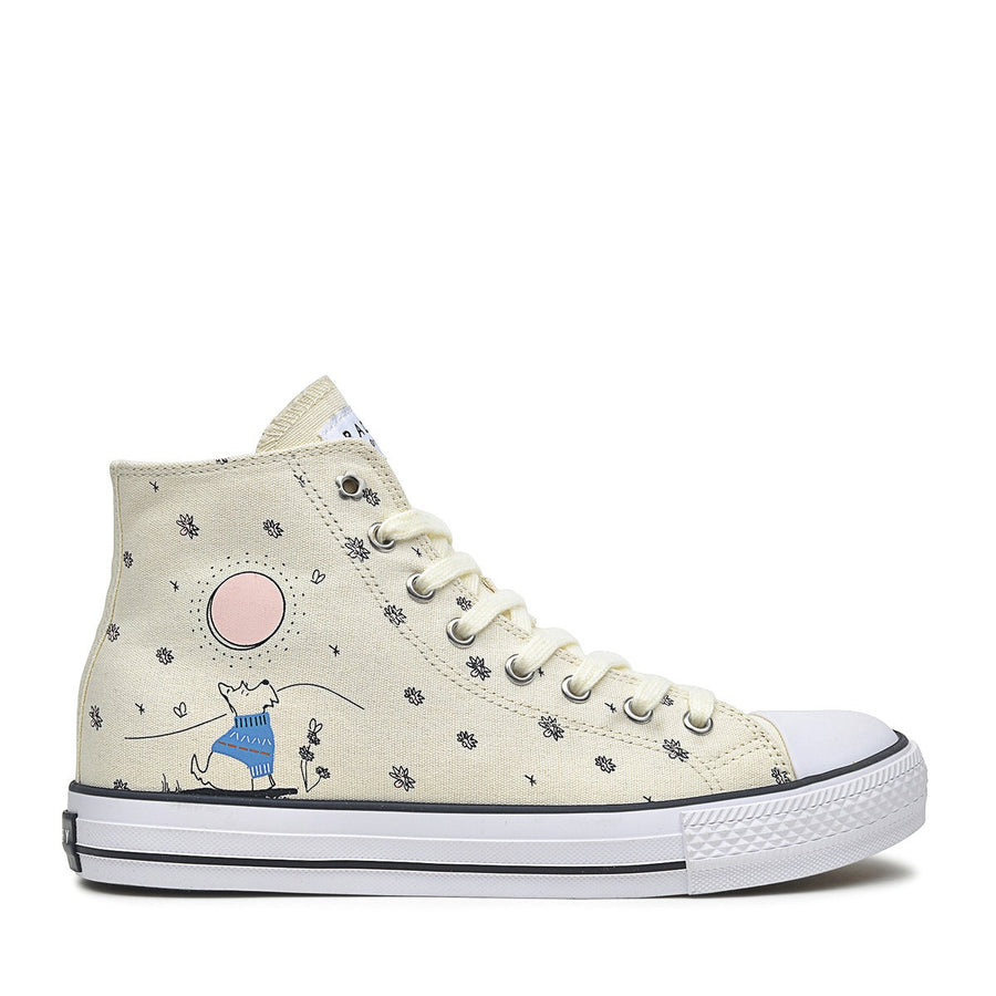 CANVAS HI HIGH TOP SUN & MOON NATURAL