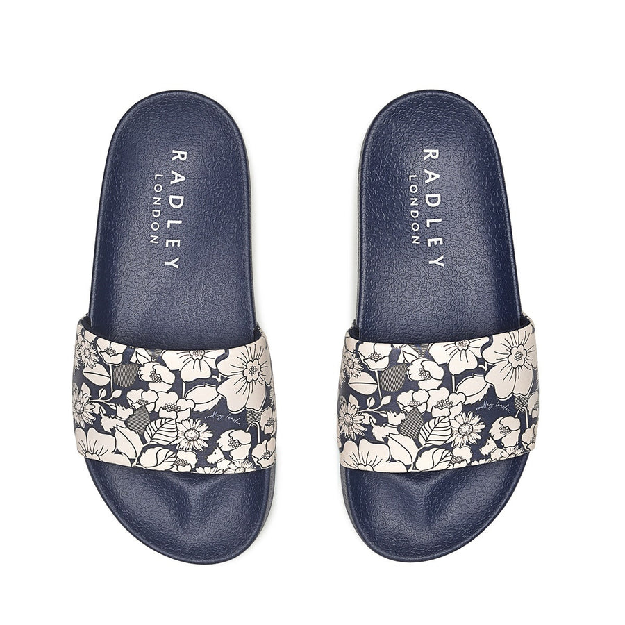HAVANA RISE SLIDER - 60'S FLORAL NAVY