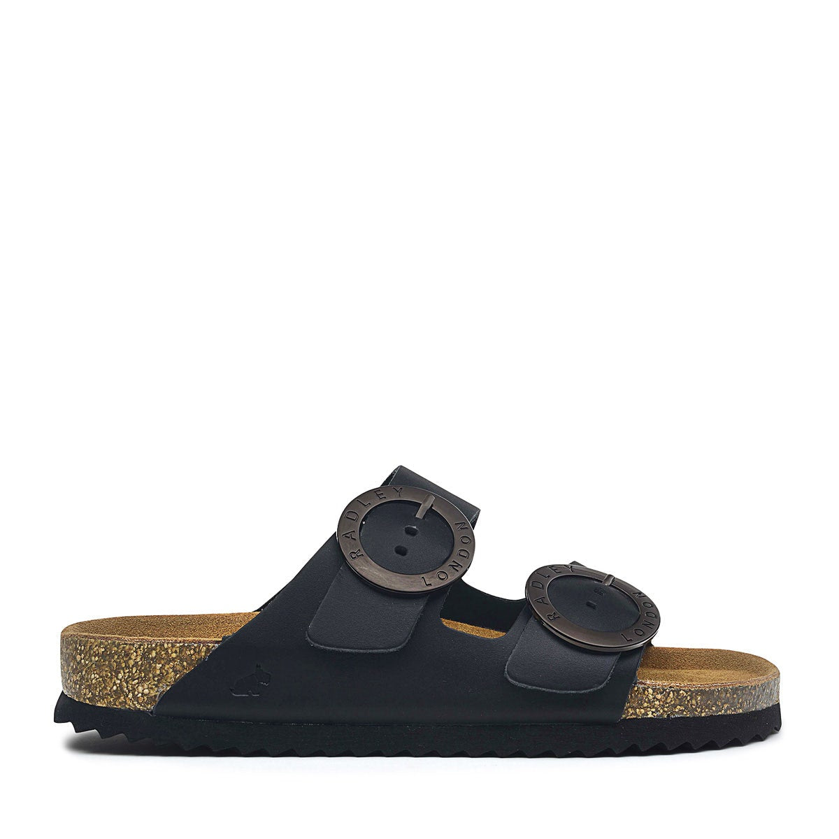 TAYMONT RISE DOUBLE BUCKLE FOOTBED MULE BLACK