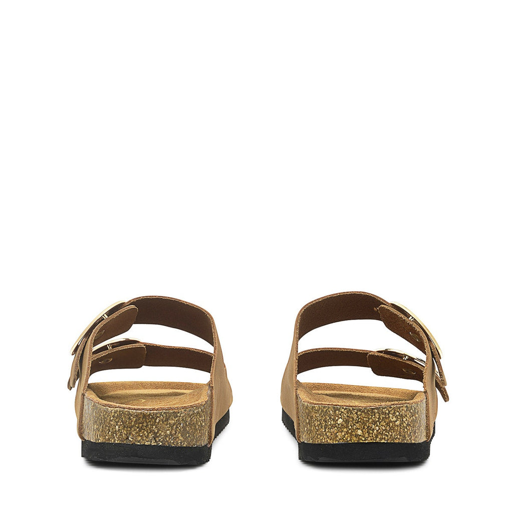 TAYMONT RISE DOUBLE BUCKLE FOOTBED MULE TAN