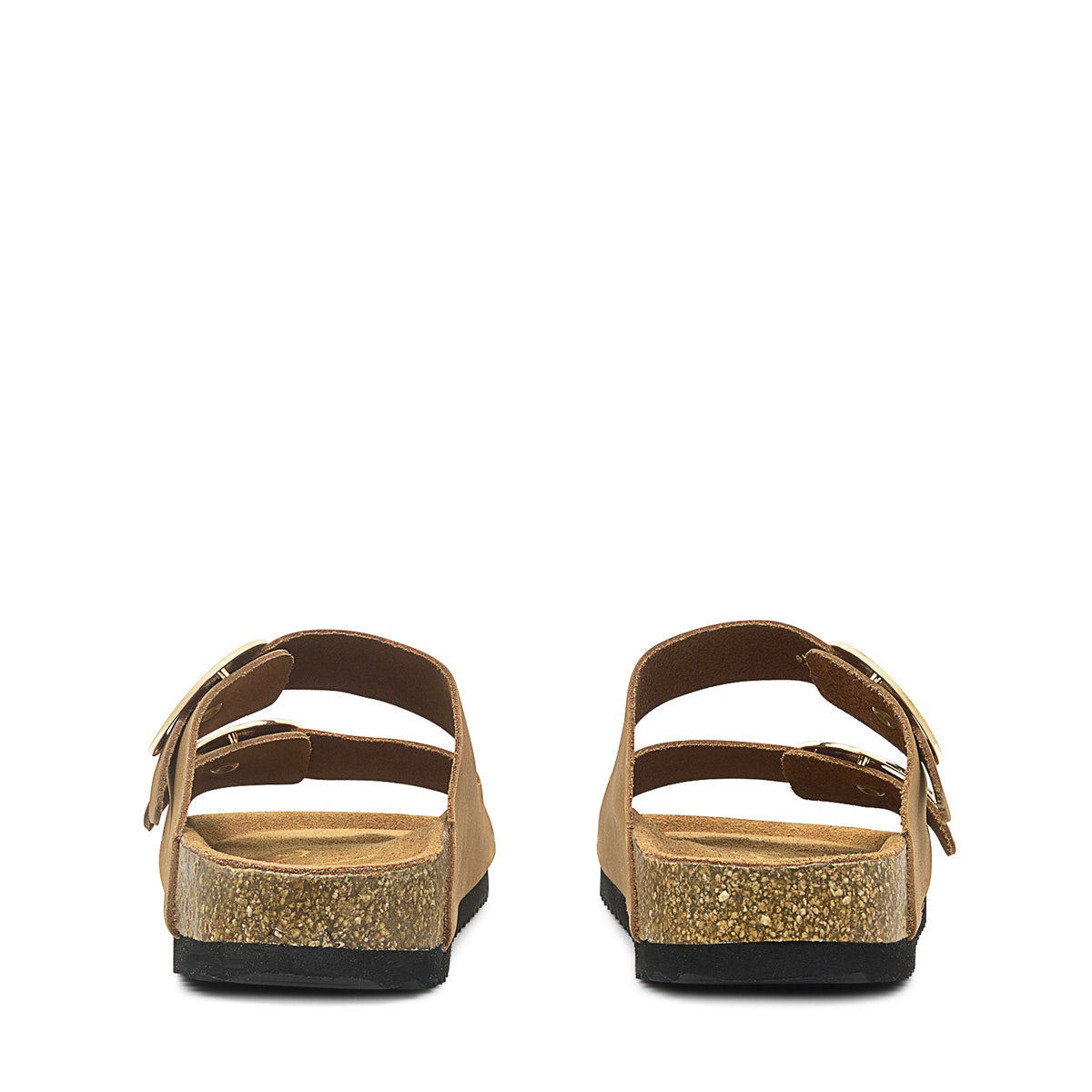 TAYMONT RISE DOUBLE BUCKLE FOOTBED MULE TAN