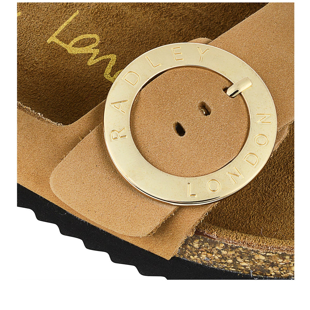 TAYMONT RISE DOUBLE BUCKLE FOOTBED MULE TAN