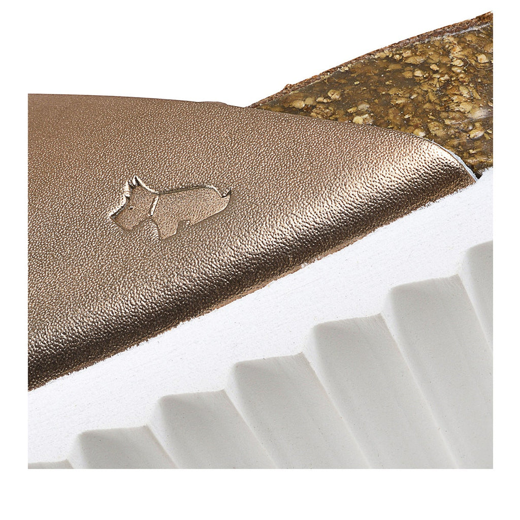 TAYMONT RISE DOUBLE BUCKLE FOOTBED MULE ROSE GOLD