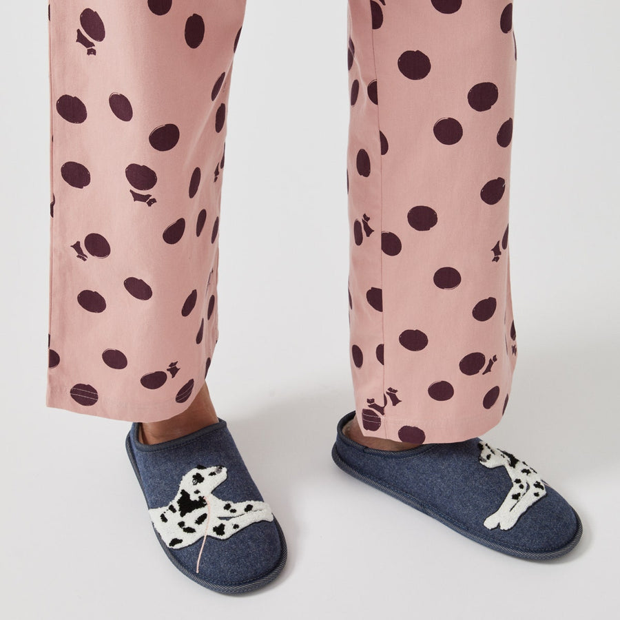 Radley & Friends UK 3 / EUR 36 Fabric Radley Slipper Mule in Navy - Q6944482A