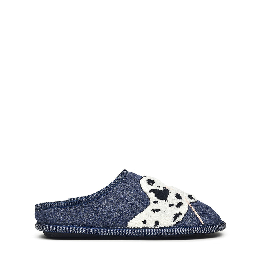 Radley & Friends UK 3 / EUR 36 Fabric Radley Slipper Mule in Navy - Q6944482A