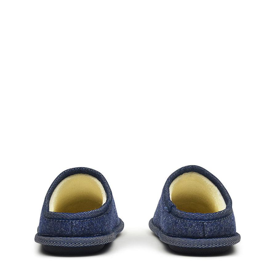 Radley & Friends UK 3 / EUR 36 Fabric Radley Slipper Mule in Navy - Q6944482A