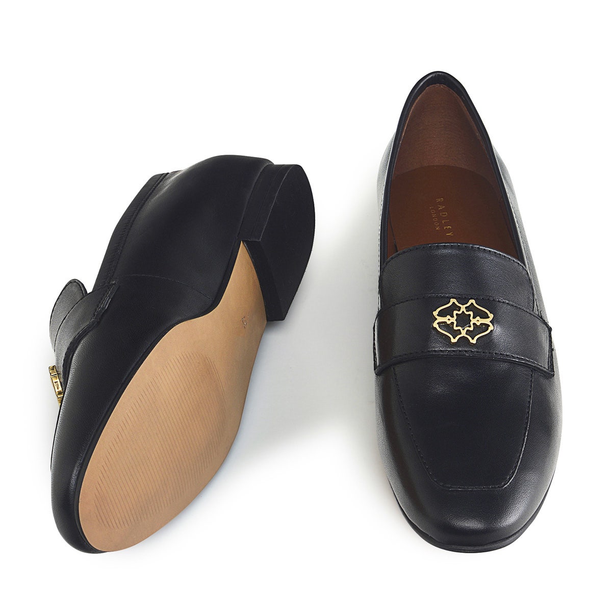 Trinity Street UK 3 / EUR 36 Leather Heirloom Loafer in Black - Q7777001A