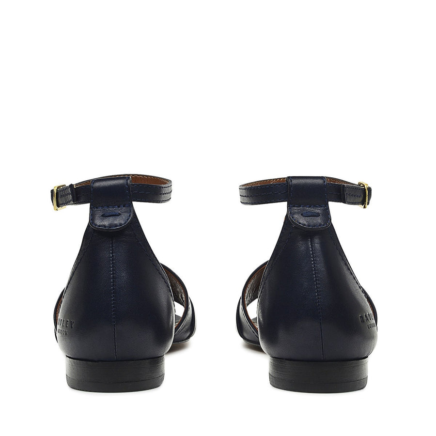 CARADOC CRESCENT CIRCULAR STRAP SANDAL INK