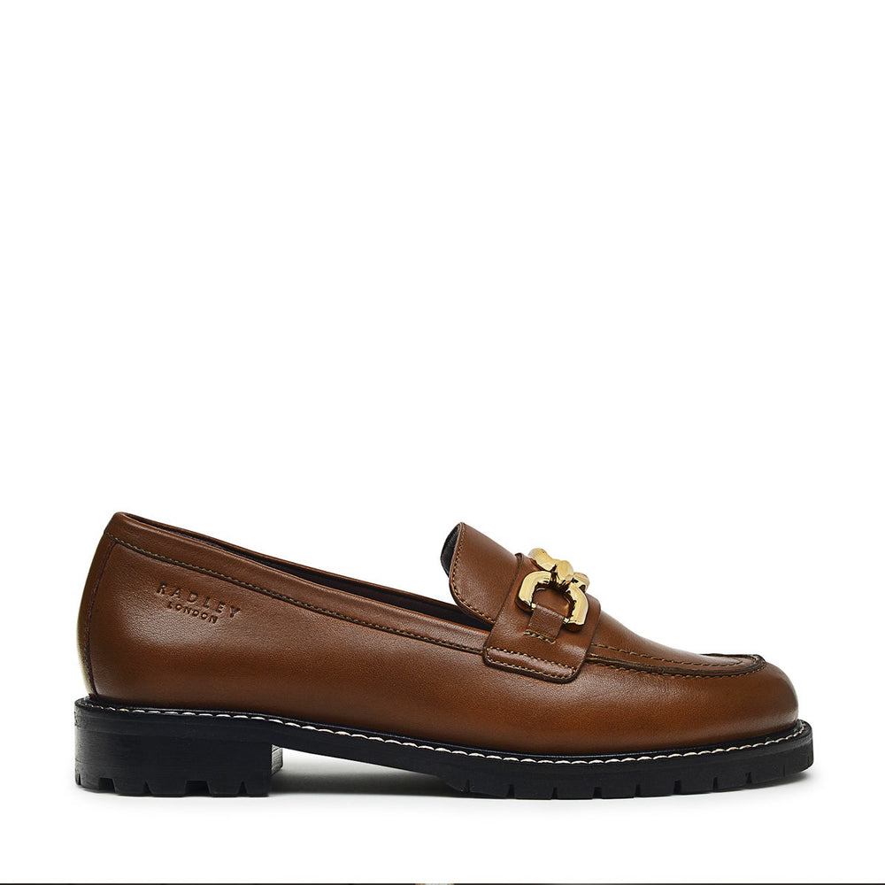 Cavendish Avenue UK 3 / EUR 36 Chunky Chain Loafer in Tan - Q8030217A