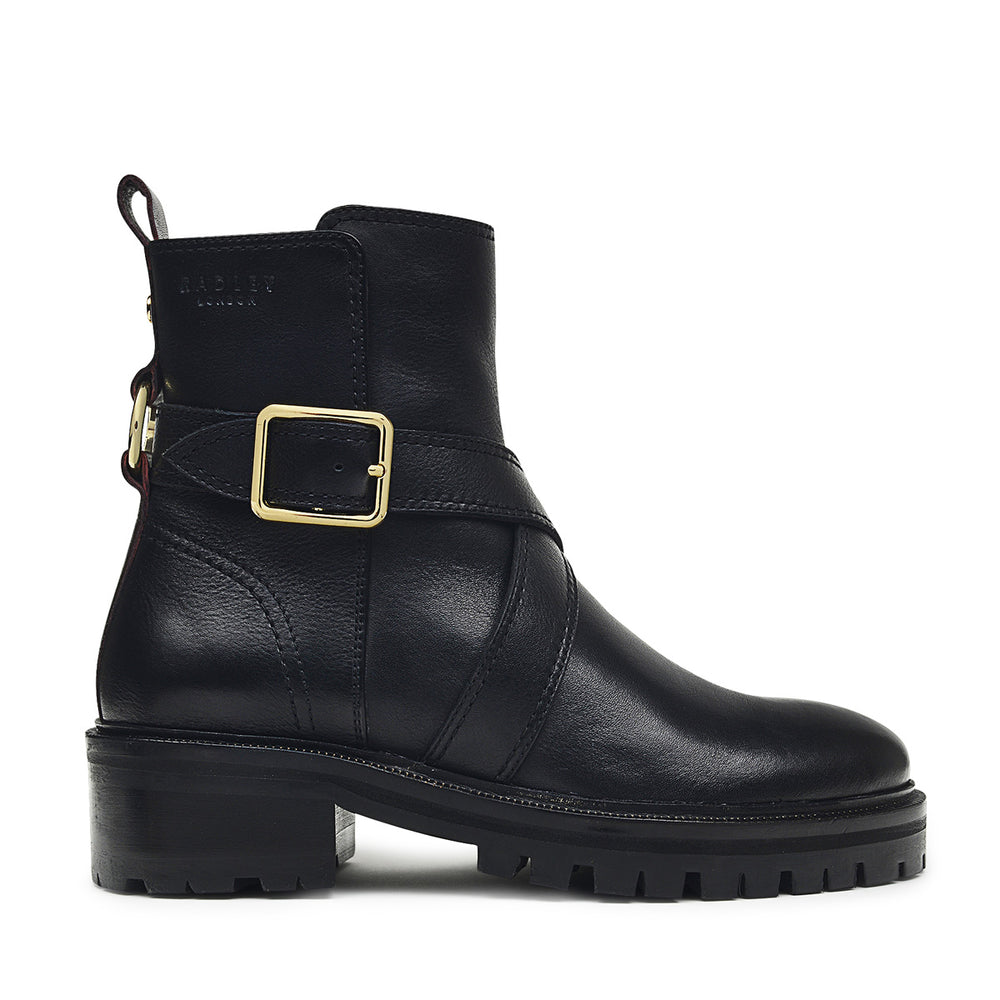 BUCKLEBERRY LANE CHUNKY BUCKLE BOOT BLACK