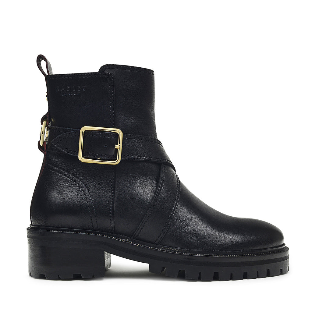 BUCKLEBERRY LANE CHUNKY BUCKLE BOOT BLACK