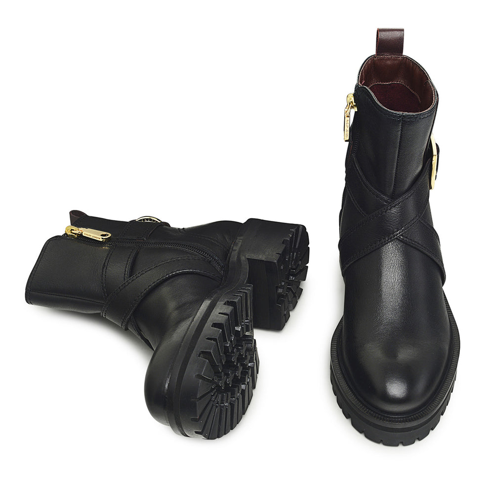 BUCKLEBERRY LANE CHUNKY BUCKLE BOOT BLACK
